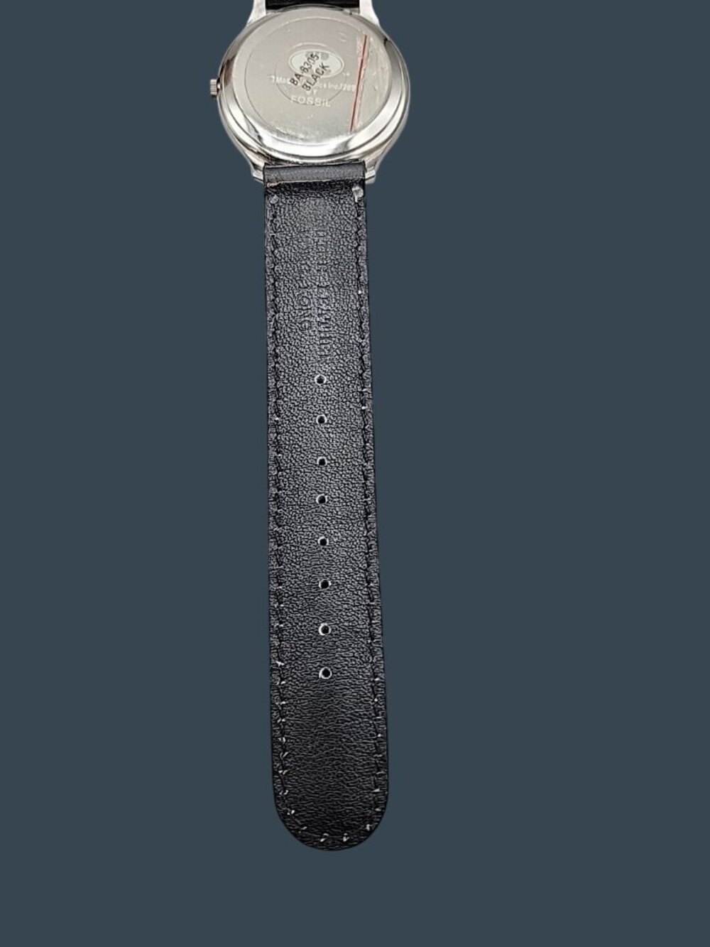 DC COMICS by 1989 Fossil Batman Unisex Watch 7.5 Black Leather Band 36mm BA-6315 - Picture 14 of 16